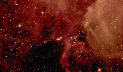 Cosmic Fire-Hubble Image